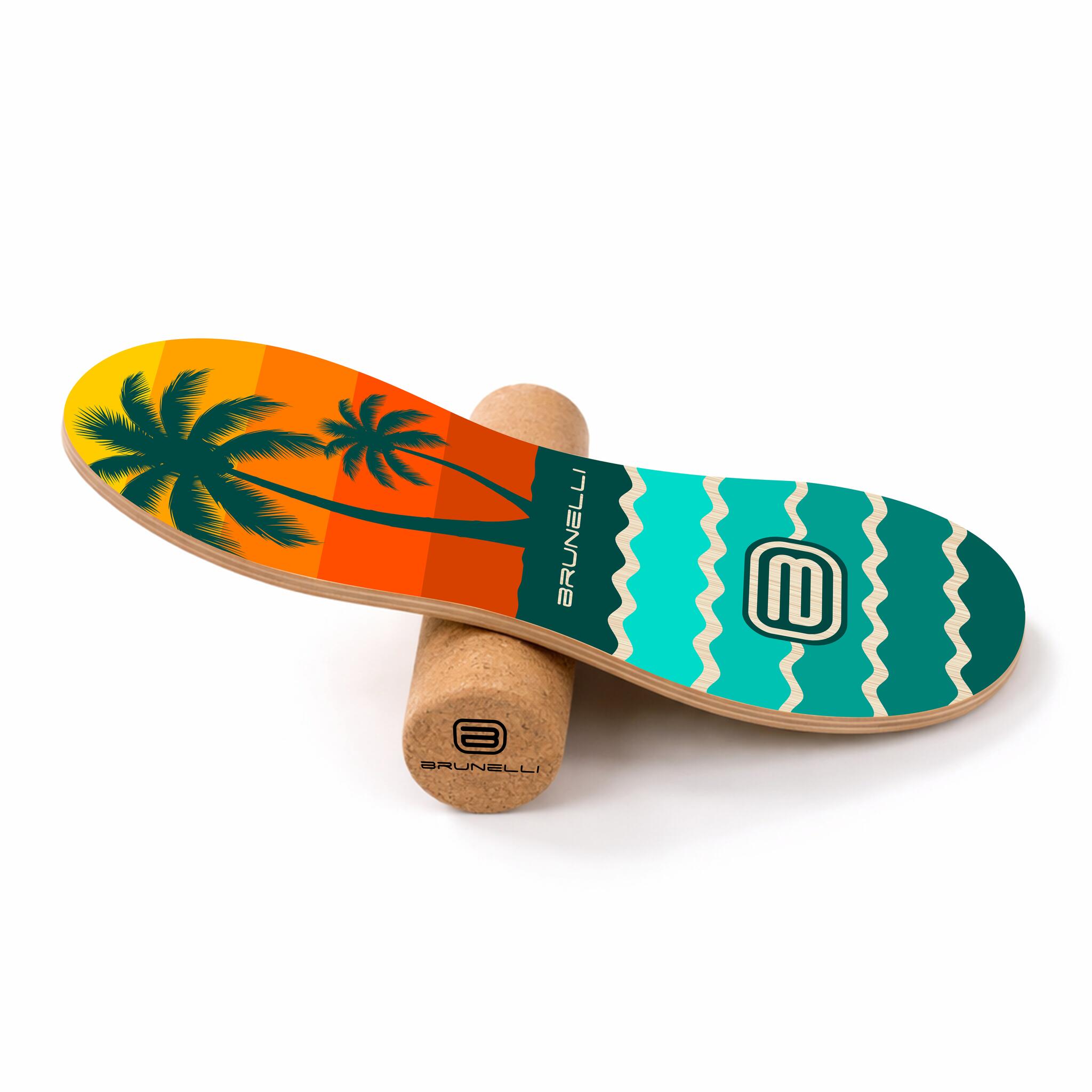 Peanut 86cm Balance Board Set mit Korkrolle & Halbkugel – Komplettset 2/6