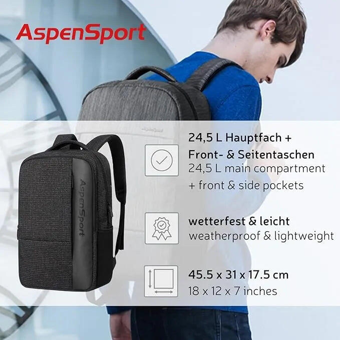 Sac à dos Aspensport 24,5 L - Chequered Black 2/6