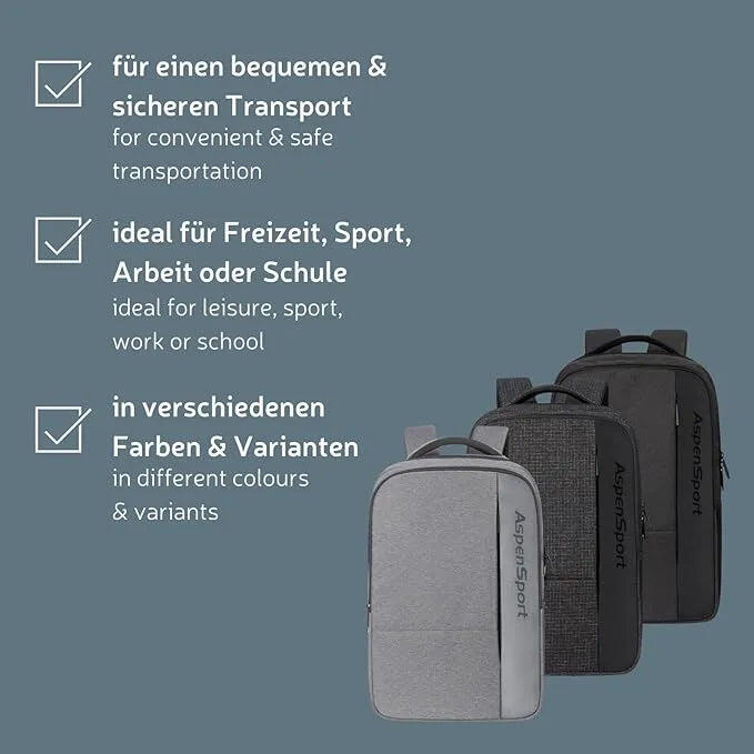 Sac à dos Aspensport 24,5 L - Chequered Black 5/6