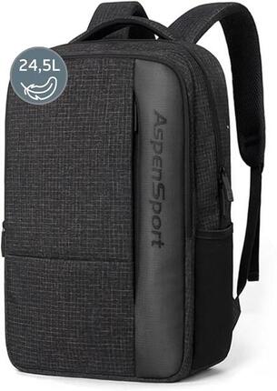 Aspensport wasserdichter verstellbarer Rucksack 245 L Schwarz
