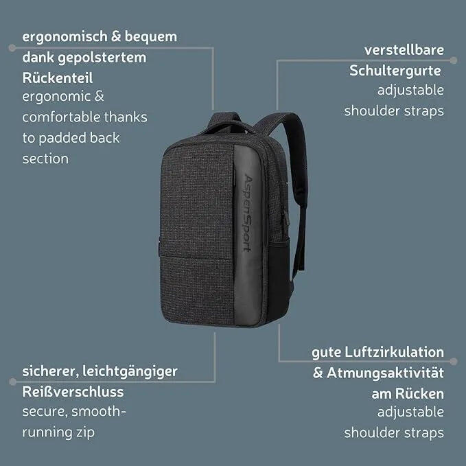 Sac à dos Aspensport 24,5 L - Chequered Black 4/6