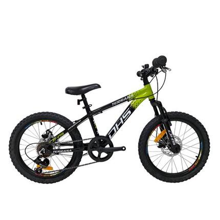 Kinderfiets DHS Terrana 2023 – 20 inch, model 2026, oranje-zwart