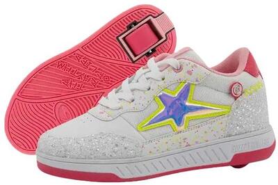 Breezy Neon Star Glitter Scarpe Con Rotelle - 30