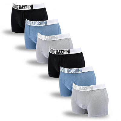 Sergio tacchini boxershortpakket voor heren set van 6