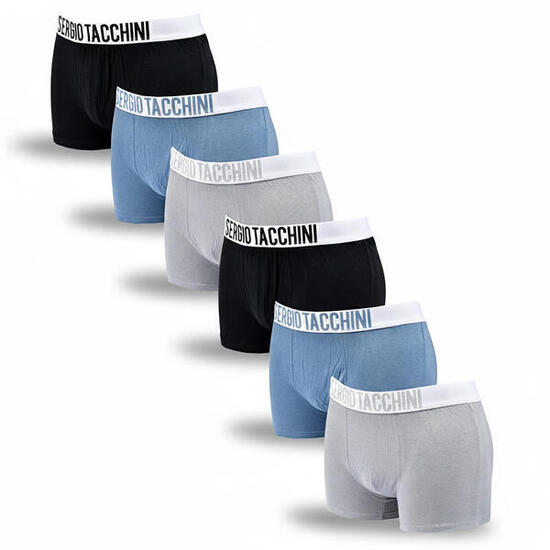 Sergio Tacchini Pack de Boxers Homme Lot de 6