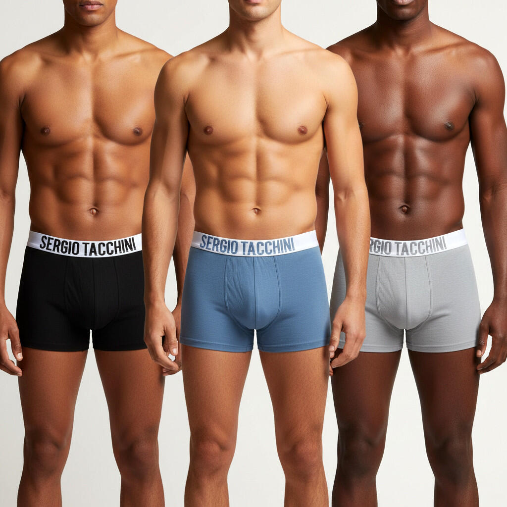 Sergio Tacchini Pack de calzoncillos bóxers para hombre Lote de 6 4/7