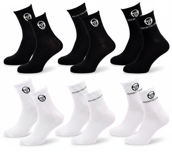 Sergio Tacchini Pack Chaussettes Courte Femme Quarter Lot de 6