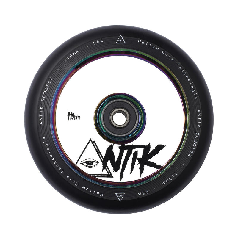 Roue Pour Trottinette Antik Hollow Core 110mm Blanche/Neochrome