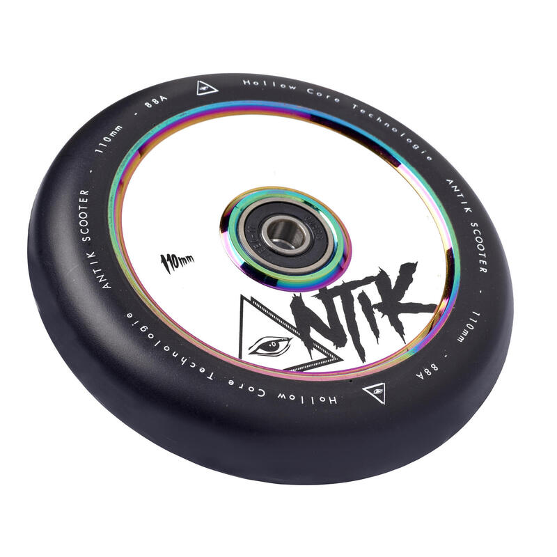 Roue Pour Trottinette Antik Hollow Core 110mm Blanche/Neochrome