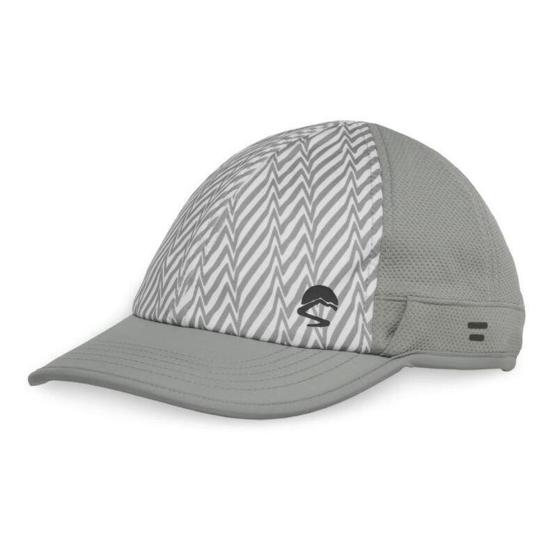UPF50+ UV Shield Cool Cap Gray Electric Stripe