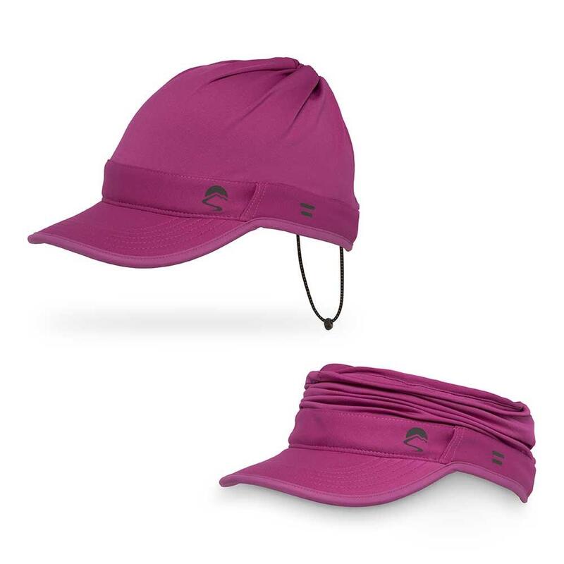 UPF50+ UV Shield Cool Convertible Visor - Dahlia