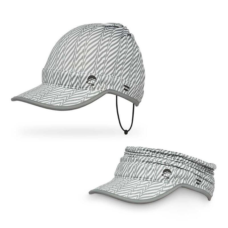 UPF50+ UV Shield Cool Convertible Visor - Gray