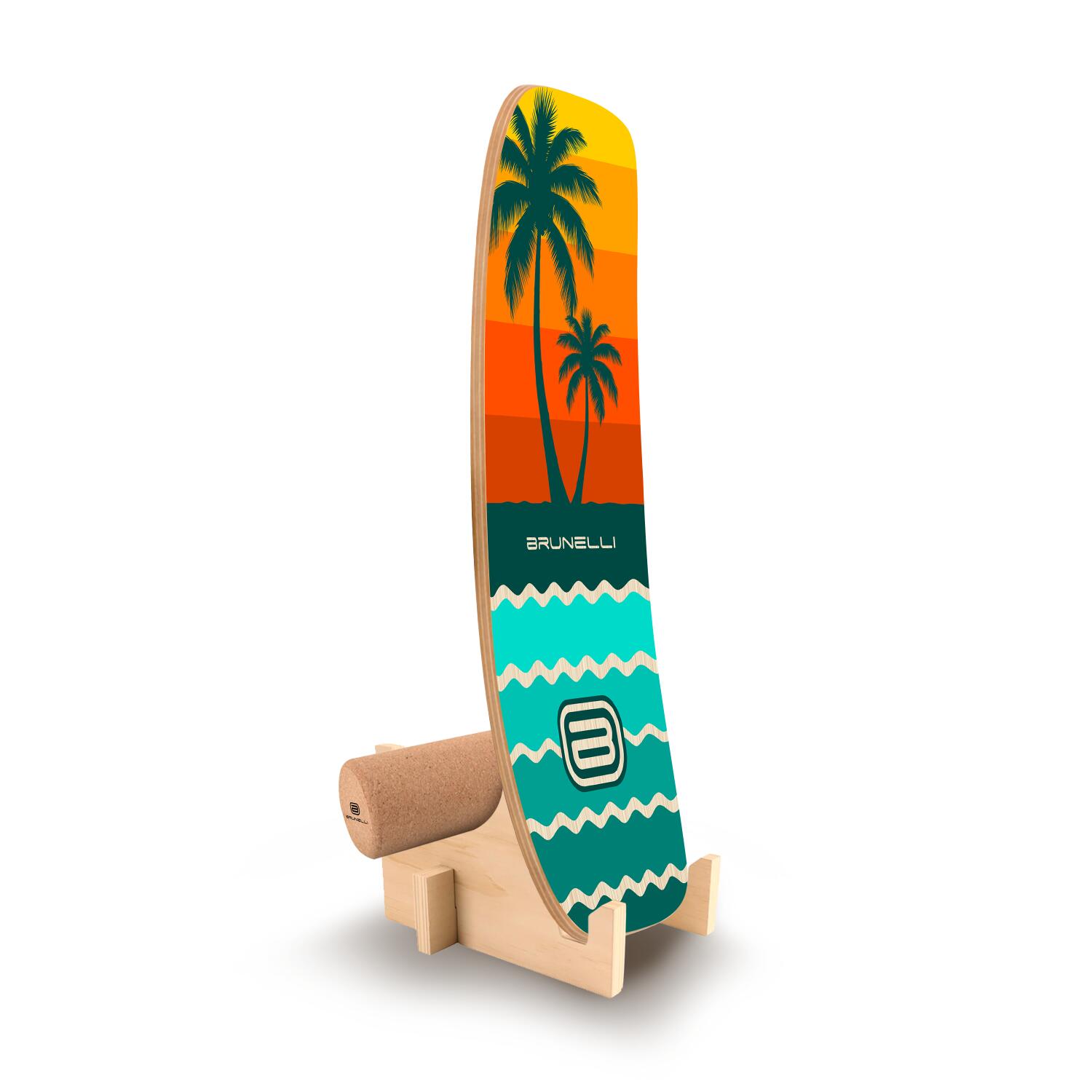 Conjunto Pill Balance Board com rolo de cortiça e meia bola – completo 5/6