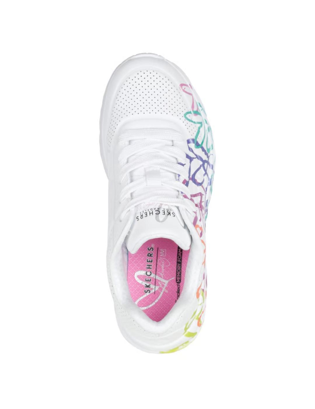 Zapatillas para Niña Skechers  uno lite metallic joy  Blanco 4/5