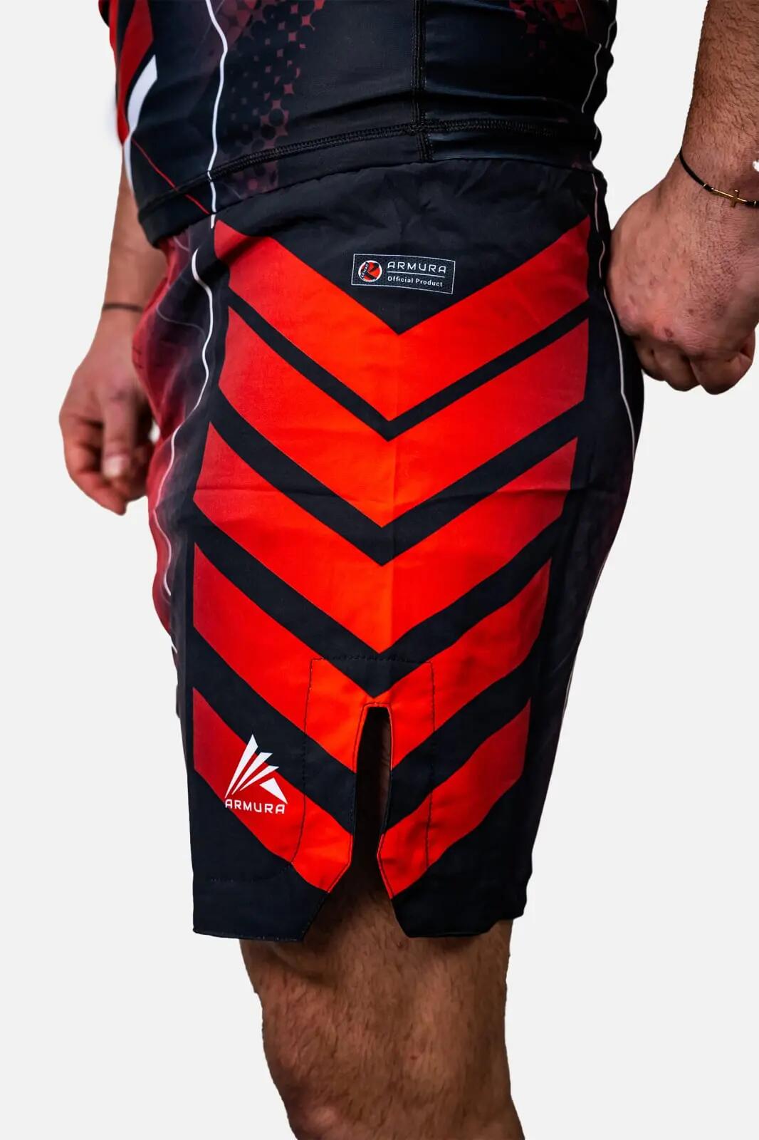 Short MMA ARMURA Kempo 3.0 Rosu Juniori 3/4