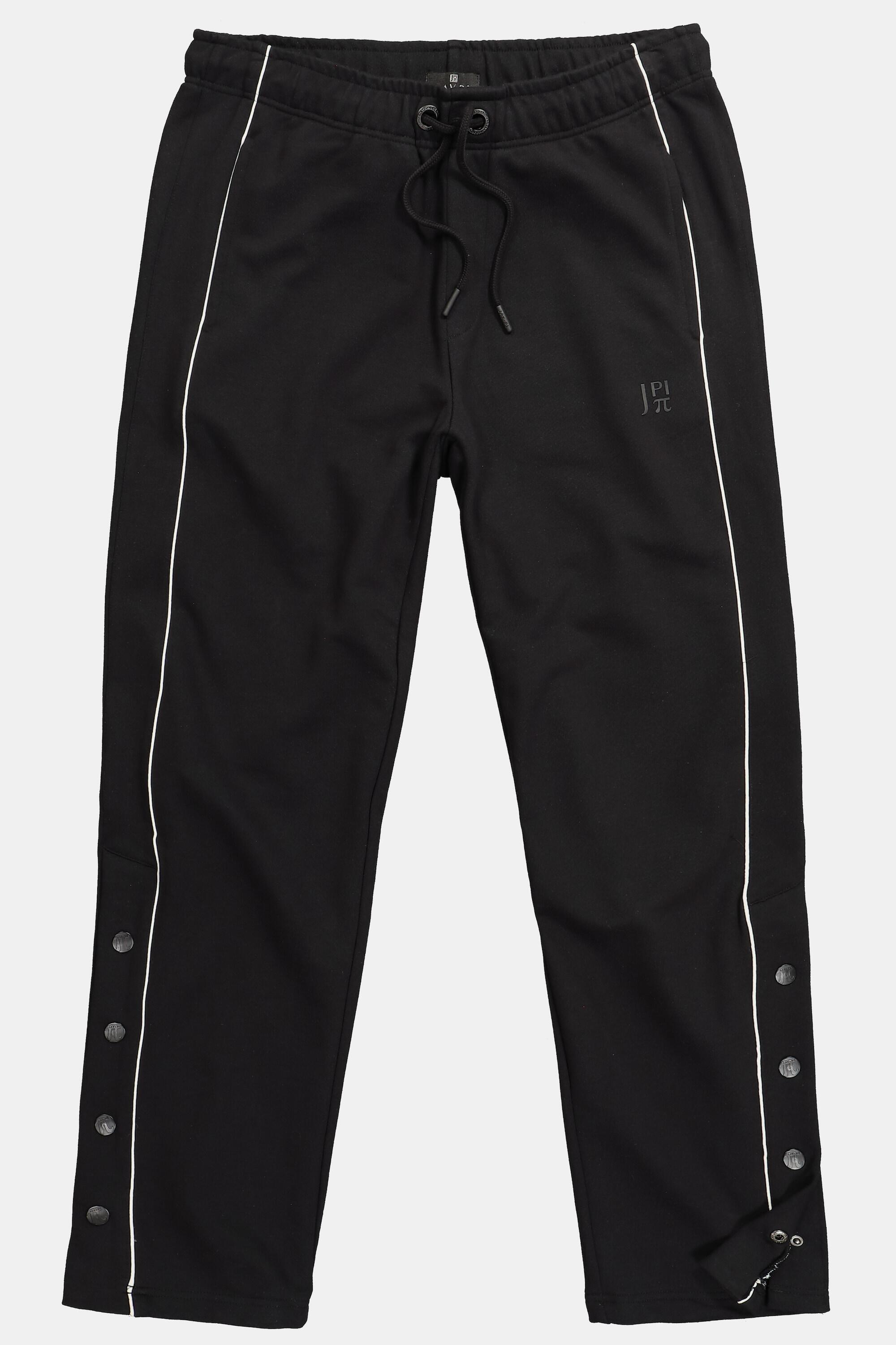 Heren joggingbroek fitness sweatstof zijstrepen Basic-Fit tot 7XL 6/7