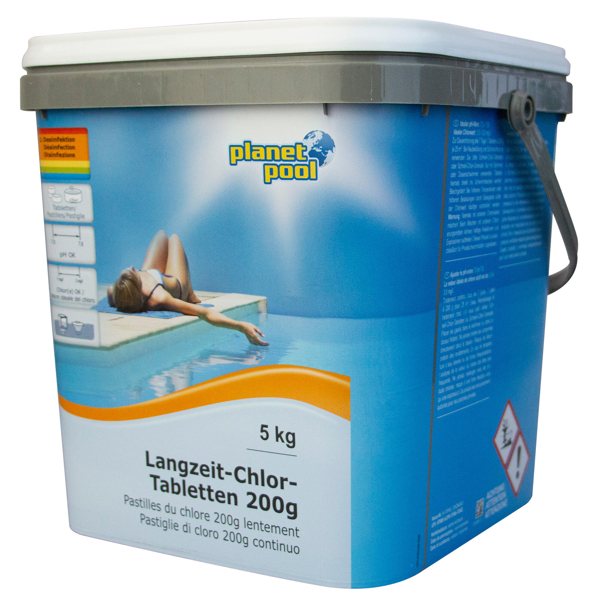 Planet Pool - Langzeit-Chlor-Tabletten 200 g, 5 kg 3/4
