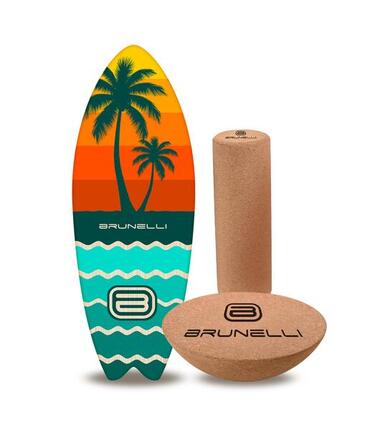 Surfer Balance Board Set met kurkrol & halve bol – Complete set