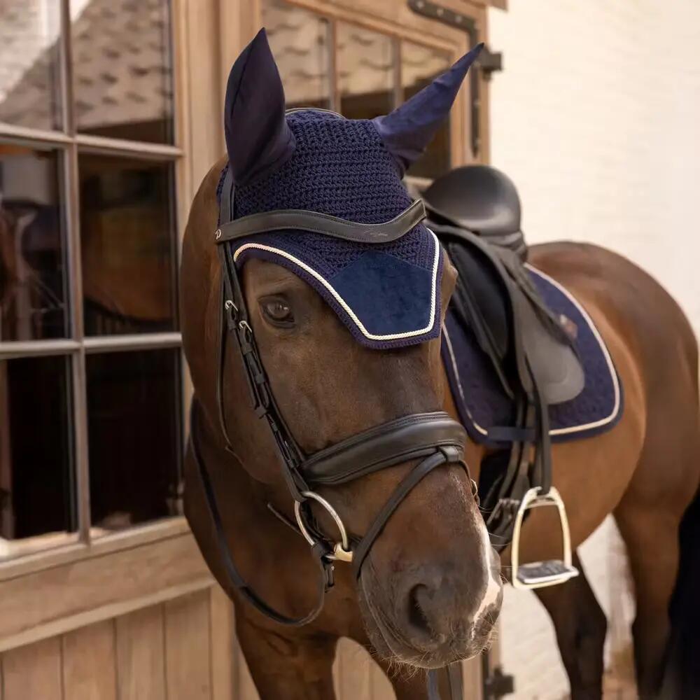 Bonnet anti-mouche Wellington velvet marine 2/3
