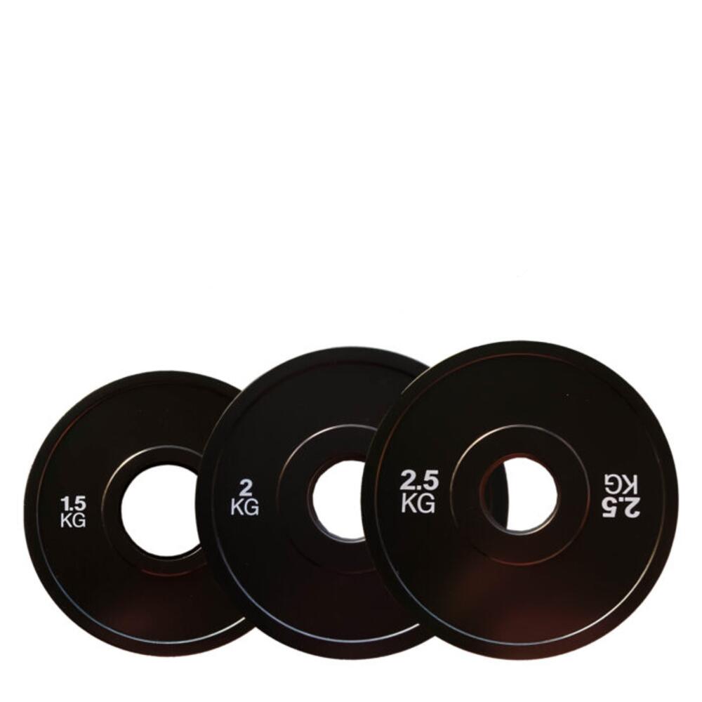 2 Discos de Bumper Fraccional 2,5 kg 50 mm Fitness 3/3