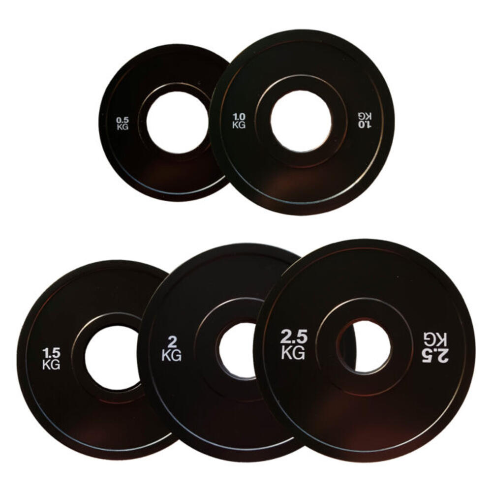 2 Discos de Bumper Fraccional 2,5 kg 50 mm Fitness 2/3