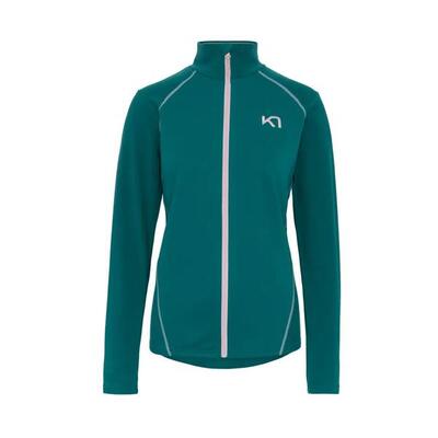 Fleece met volledige rits voor dames kari traa