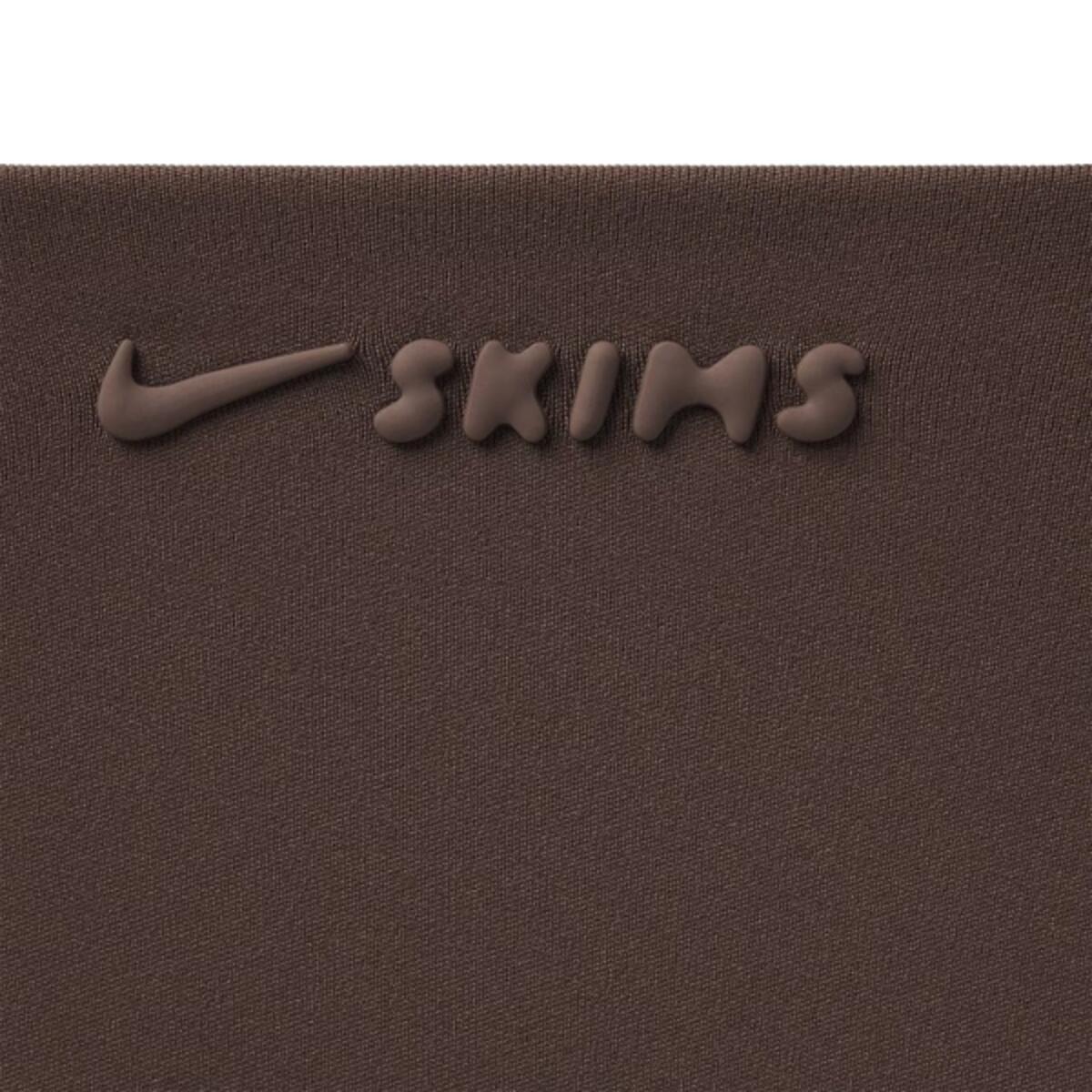 x SKIMS Women's Matte Mock Neck Full Zip Jacket Dark Sepia 5/5