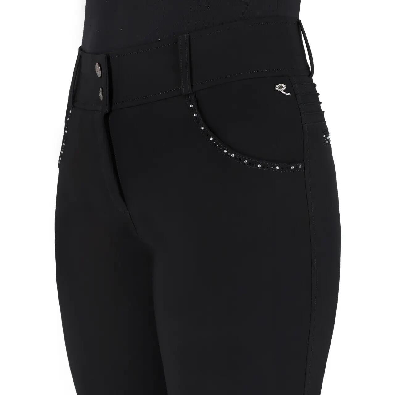 Reithose mid grip Damen QHP Oakleigh 4/6