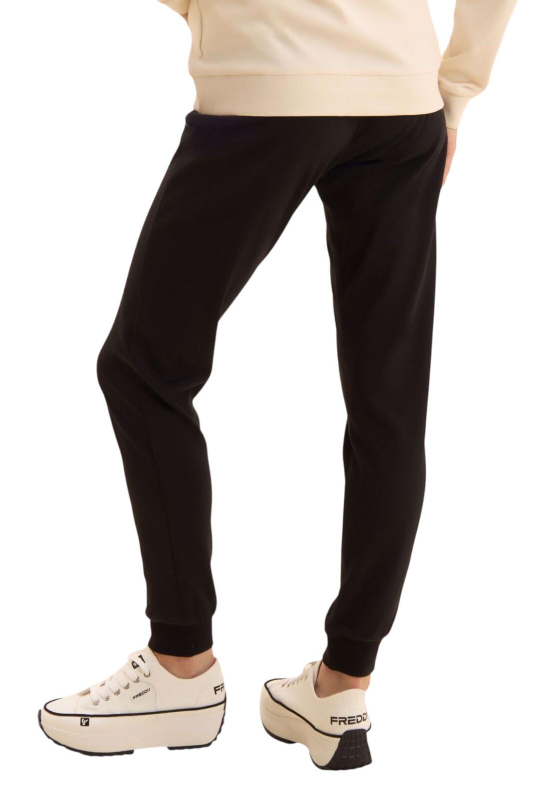 Jumpsuit met ritssluiting en capuchon met animalier voering 4/5