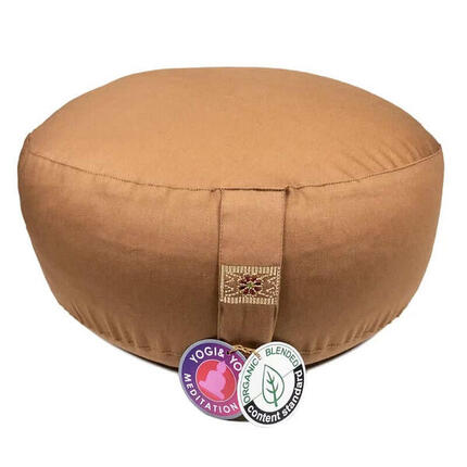 Coussin de méditation Yogi & Yogini, coton bio OCS 100