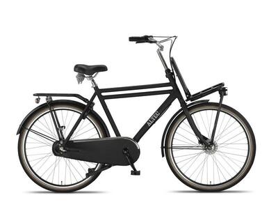 Altec retro stadsfiets, zwart - 28", met standaard