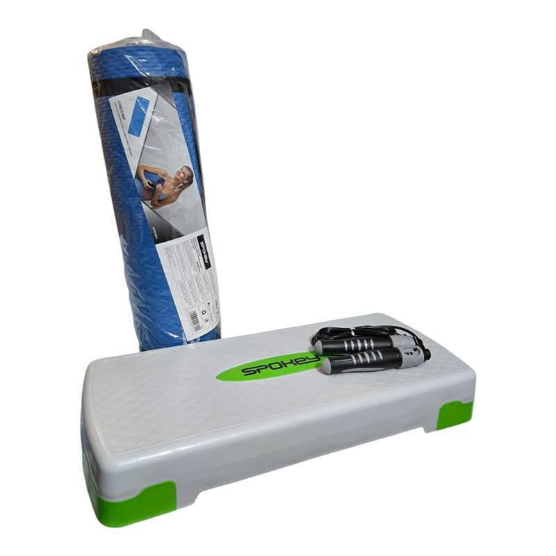 Set cardio slabire acasa Anastasia Sport banca stepper+coarda sarit+saltea