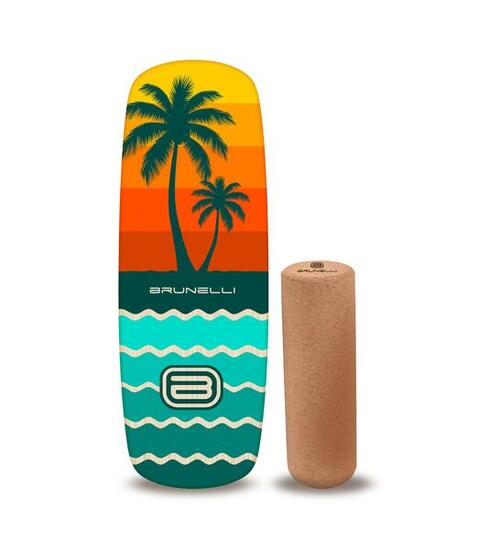 Set planche d’équilibre Pill bois avec rouleau liège – équilibre