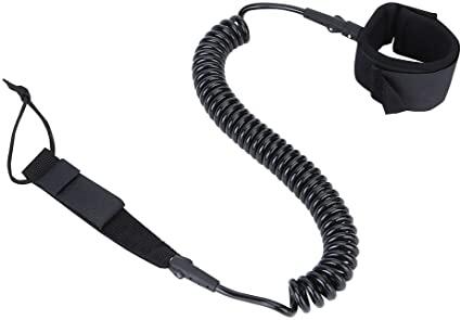 Sup Coiled leash - 8' x 6 mm urethane, extra thin cord, padded neoprene sleeve 1/1