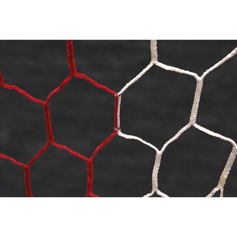 Fußballnetz Stadion zweifarbig hexagonale Masche Powershot 4mm 3/4