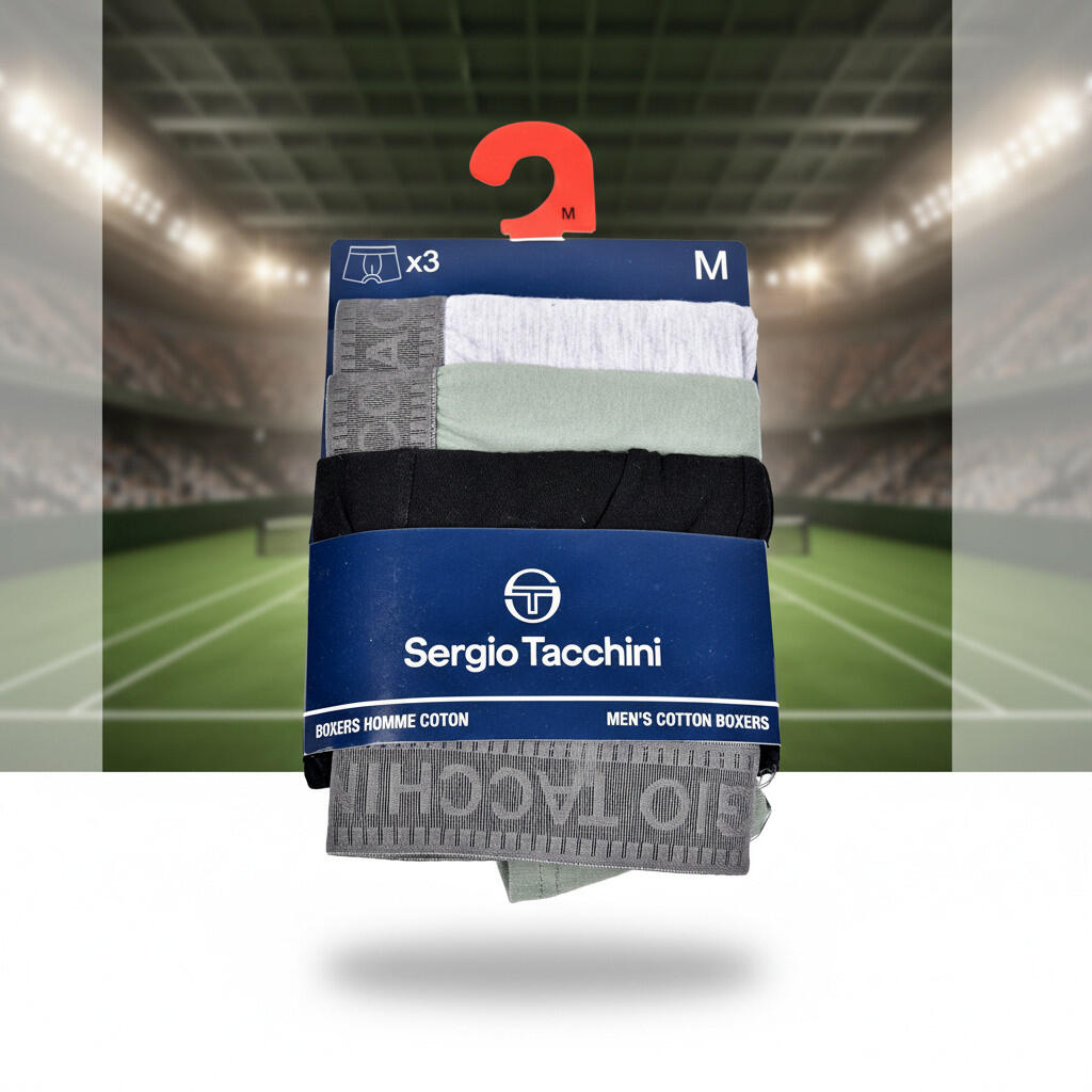 Sergio Tacchini Pack de calzoncillos bóxers para hombre Lote de 3 5/7