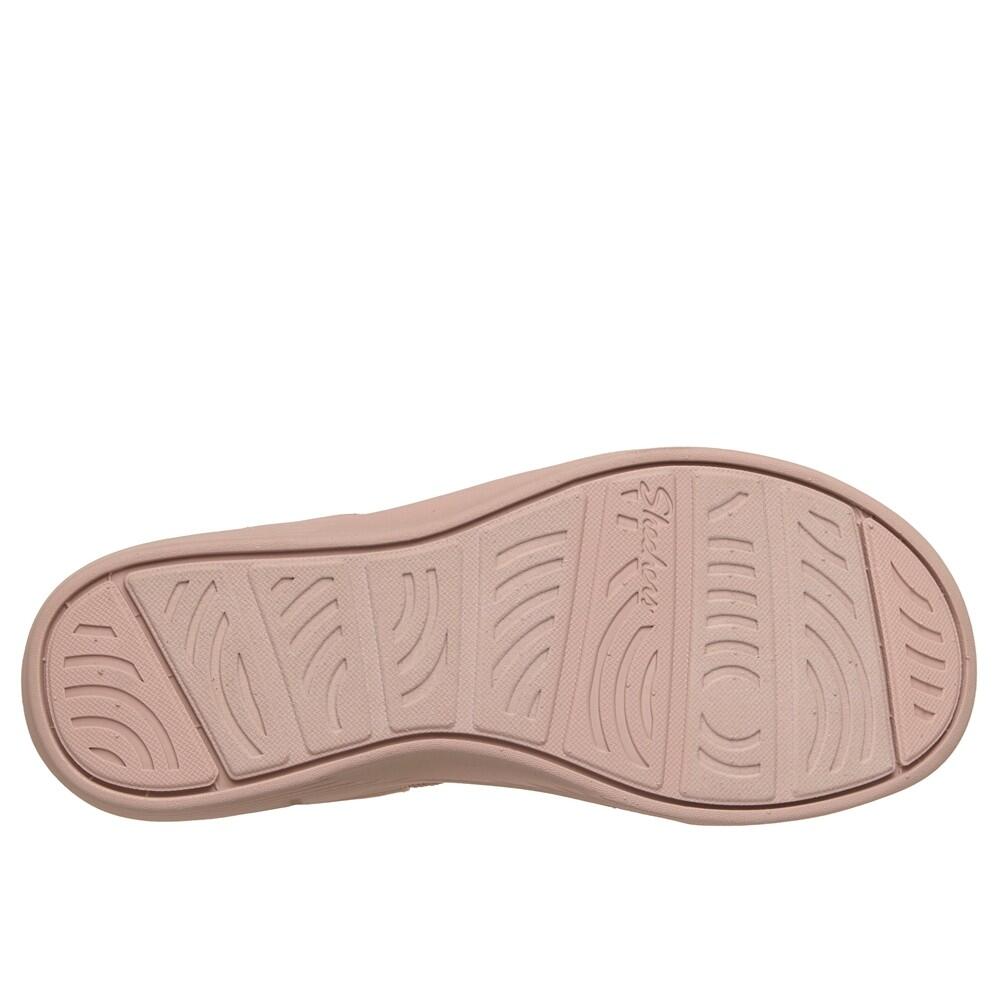 Sandalia Cuña Mujer Skechers Arya Favorite Finds Tejido Rosa 4/7