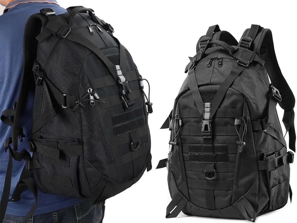 Sac à dos tactique militaire 30 litres noir 7/7