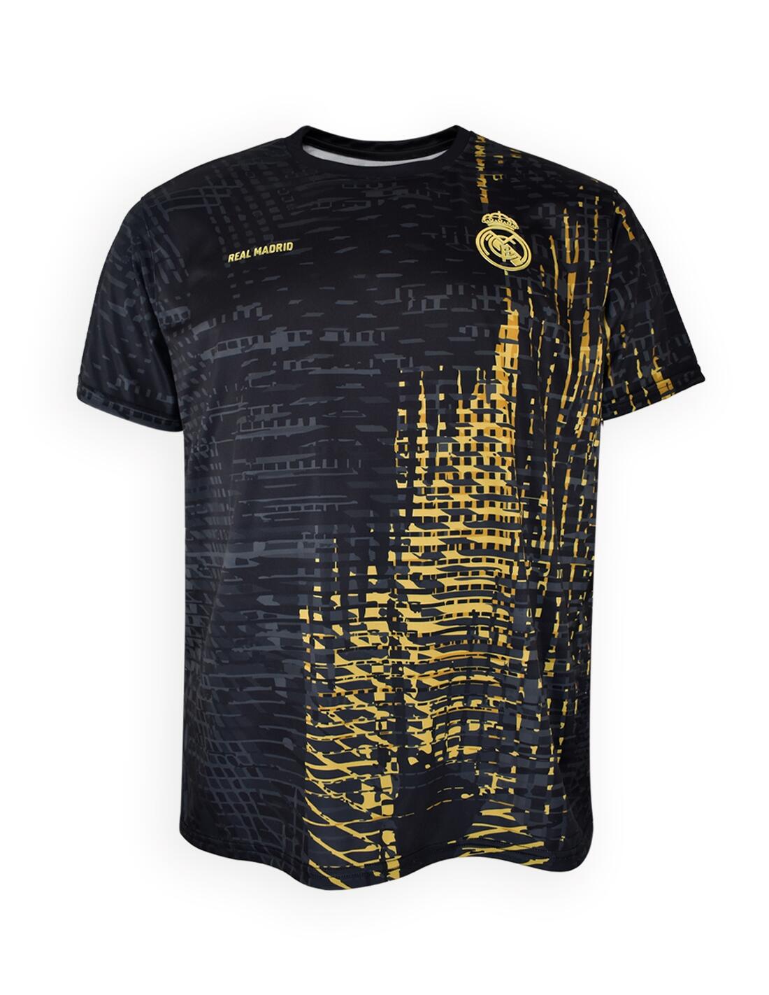 Camiseta Sport Real Madrid Black Gold - Junior 1/4