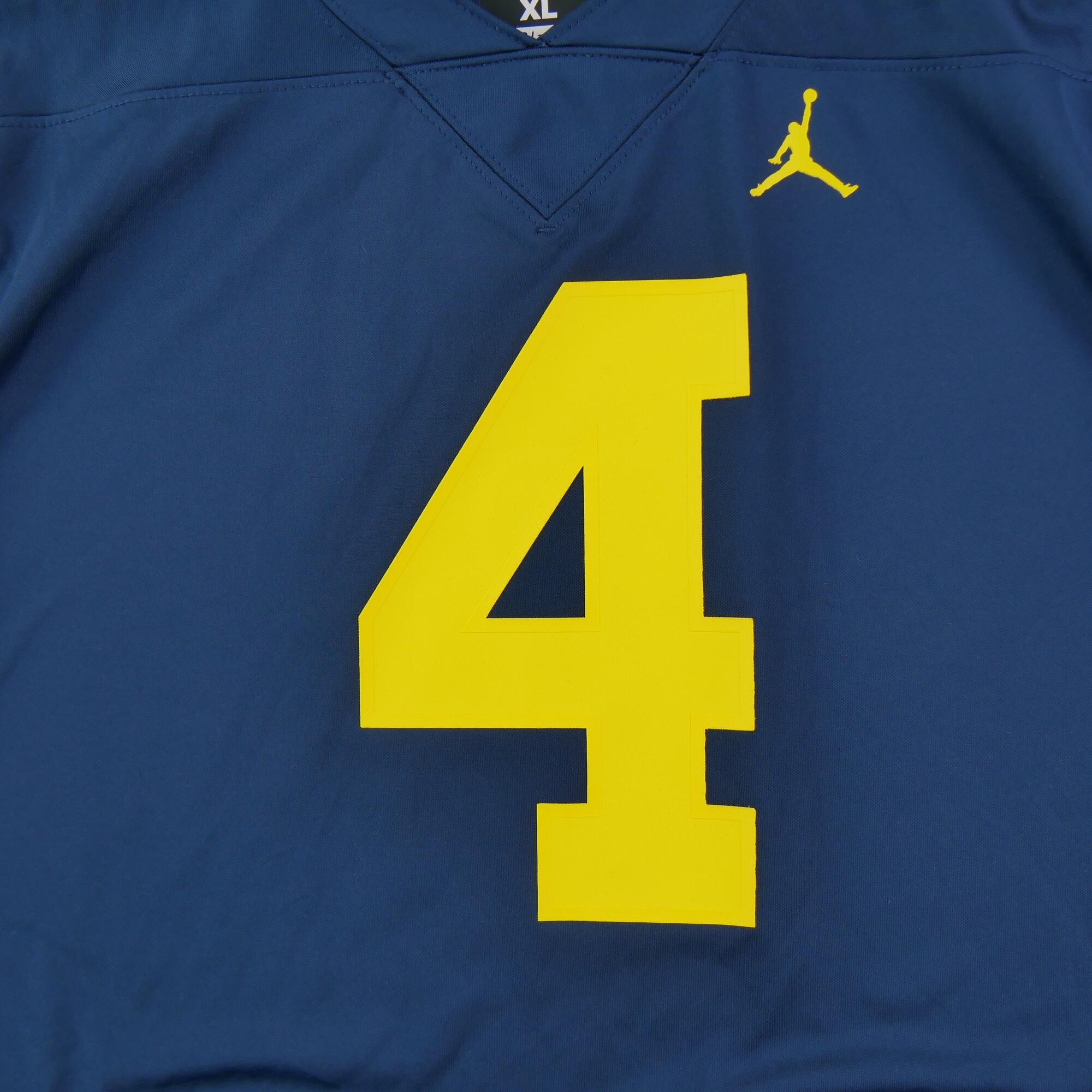 Segunda Vida - Camisa Nike Azul Marinho NCAA Michigan para Homens - Como novo 4/7