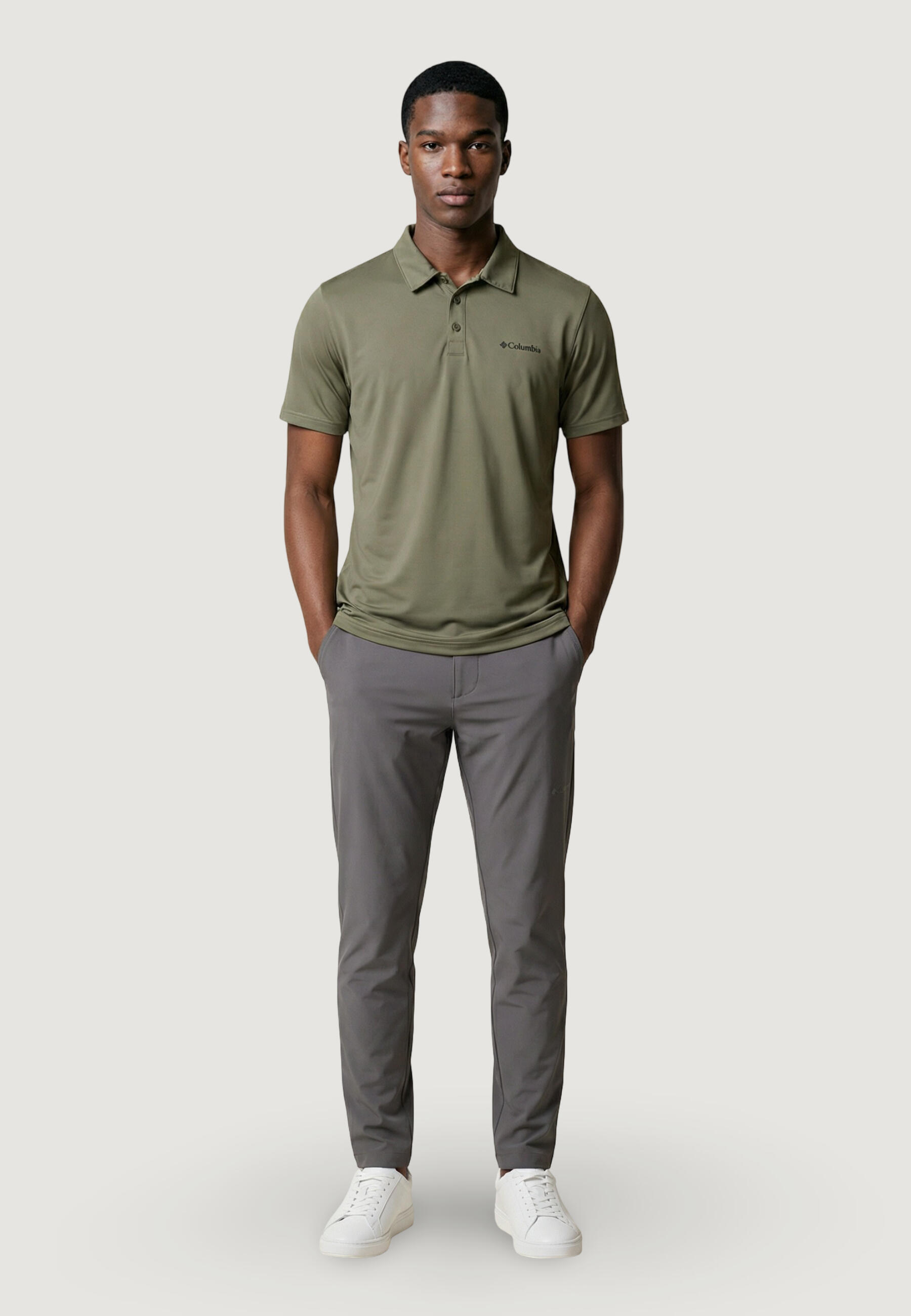 polo manches courtes Columbia Hike™ Polo HOMME vert fonce 5/5