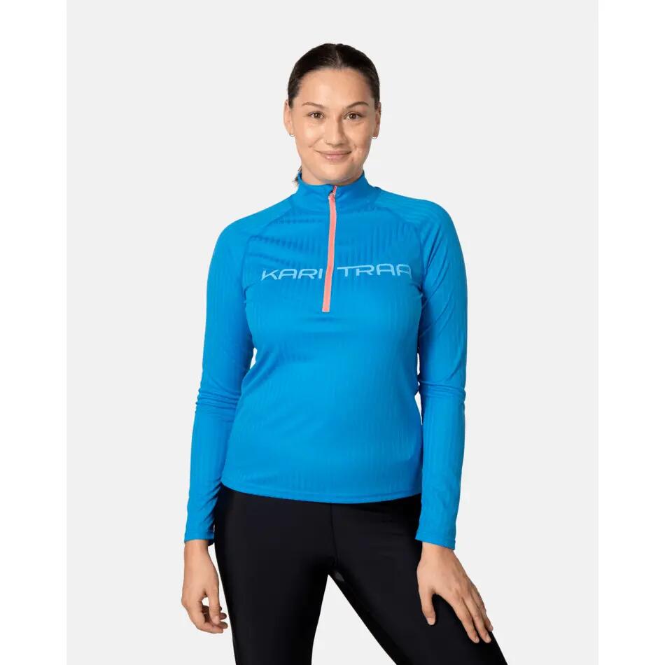 Maglia sottile 1/2 zip a maniche lunghe donna Kari Traa Ella 3/5