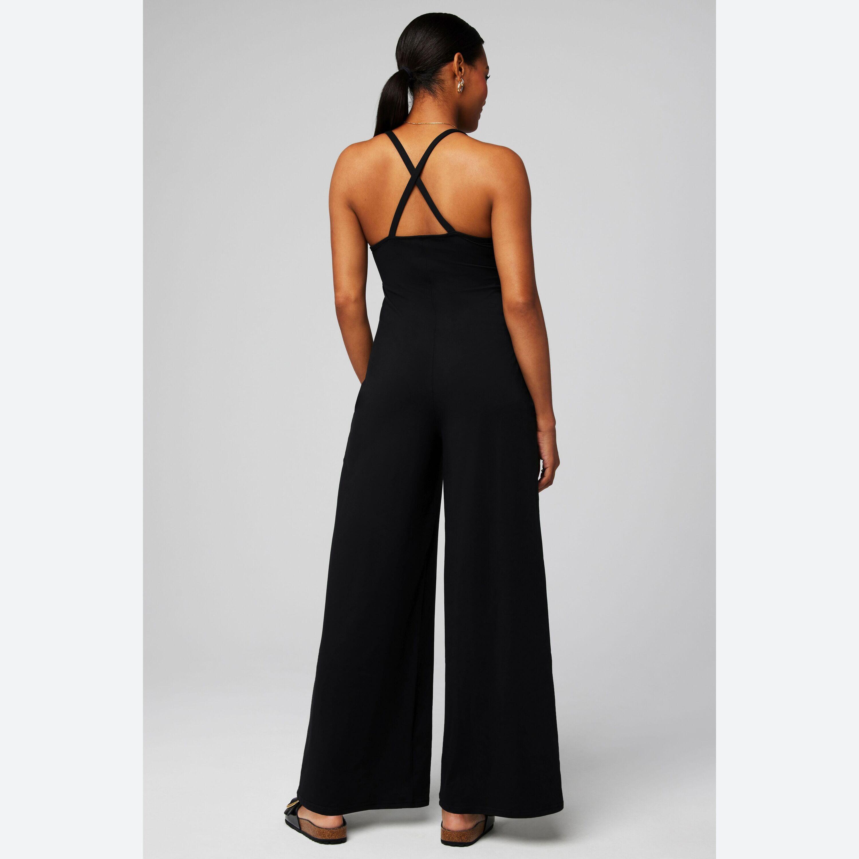 Dames Jumpsuit Cloud Jersey Wide Leg Onesie Avec Pantalon Ample 3/4
