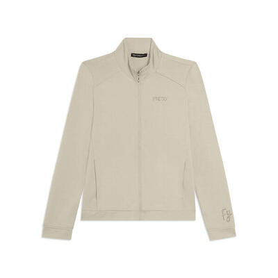 Felpa Zip e fondo asimmetrico con logo FREDDY in strass