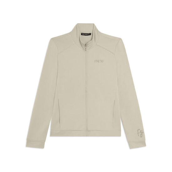 Felpa Zip e fondo asimmetrico con logo FREDDY in strass