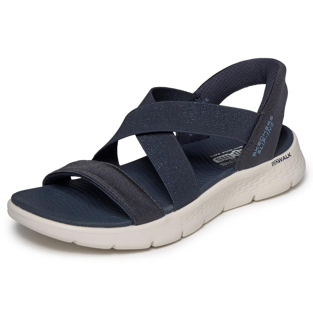 SANDALE FEMME Skechers Slip-ins Go Walk Flex Glimmer BLEU 4/7