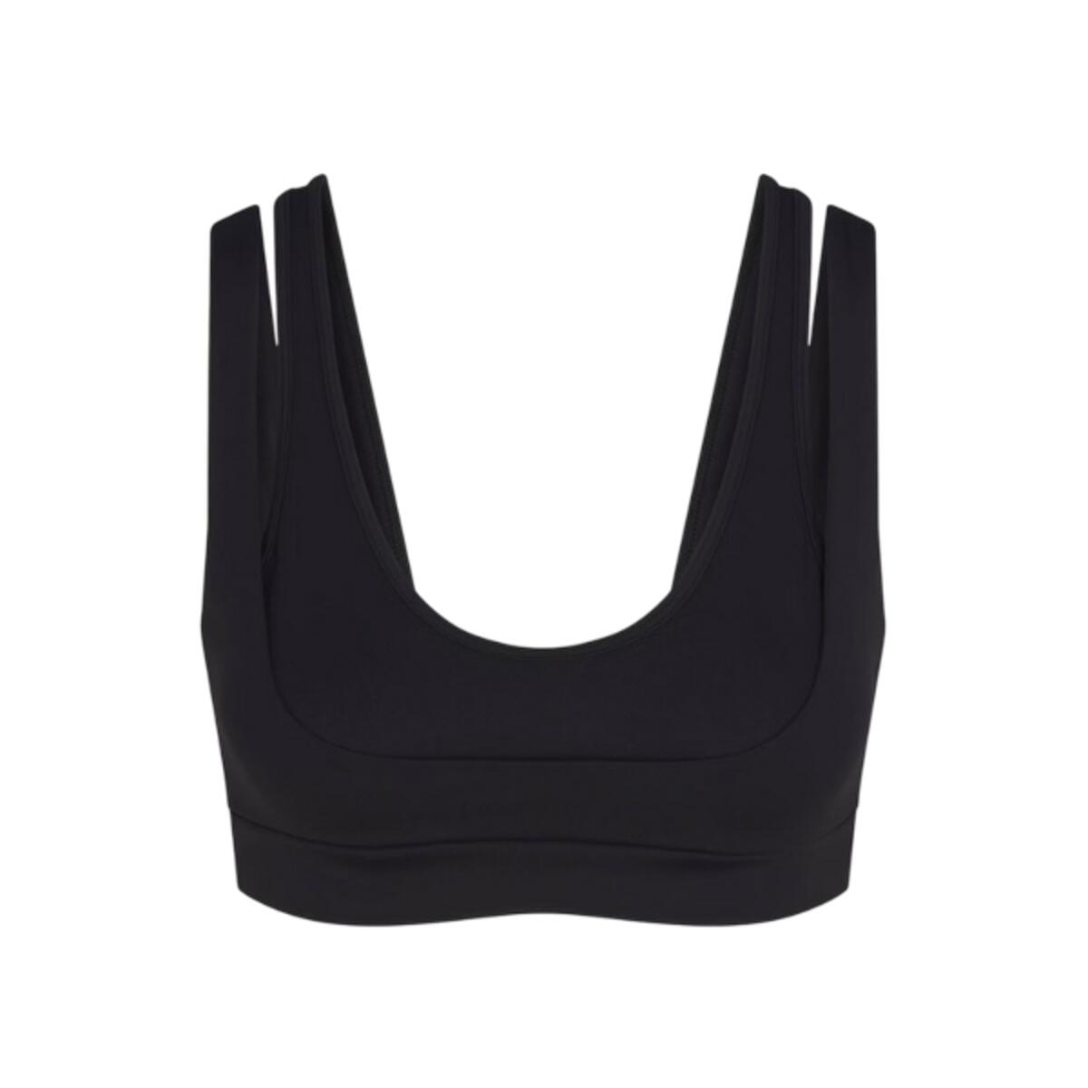 x SKIMS Womens Matte Double Strap Scoop Bra Obsidian
