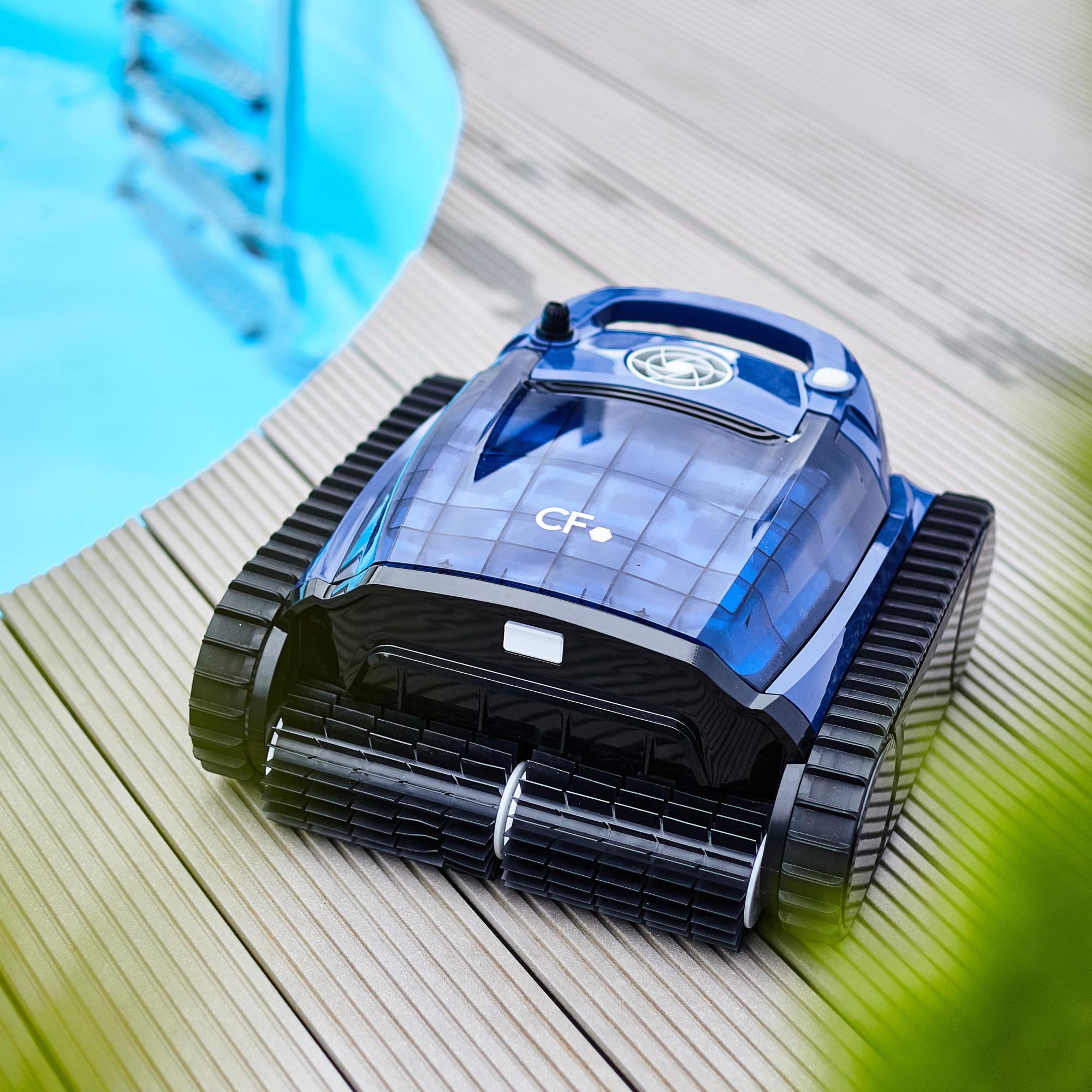 Elektrischer Poolroboter CF 600, vollautomatisch mit Fernsteuerung bis
zu 200m² 3/7