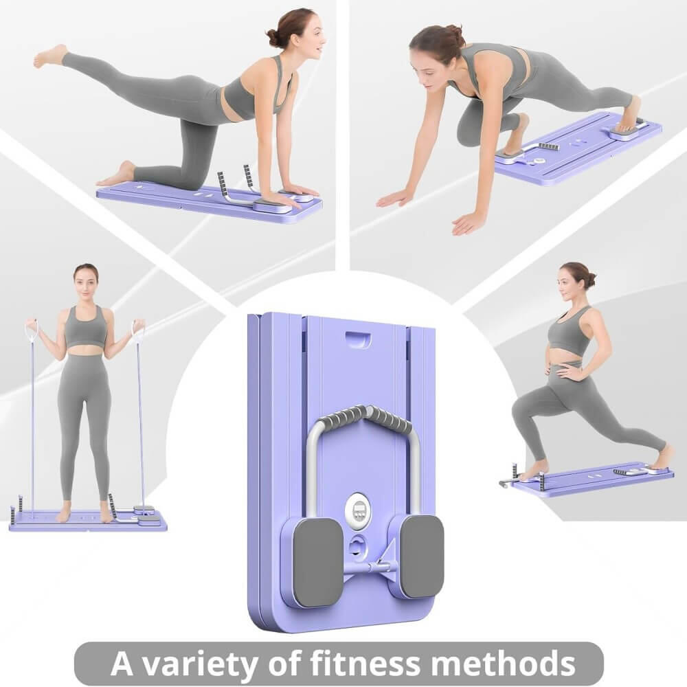 Tabla Reformadora 4 en 1 Pilates Multifunción Plegable Fitness 2/4