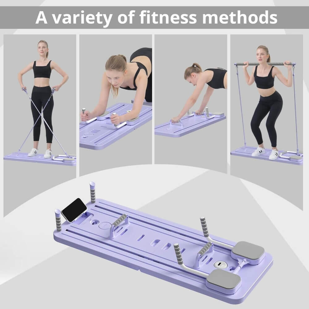 Tabla Reformadora 4 en 1 Pilates Multifunción Plegable Fitness 4/4